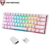 X-Qlusive 60% Mechanical Gaming Keyboard - RGB Verlichting - Wit Mechanisch Toetsenbord - White