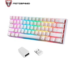 X-Qlusive 60% Mechanical Gaming Keyboard – RGB Verlichting – Wit Mechanisch Toetsenbord – White