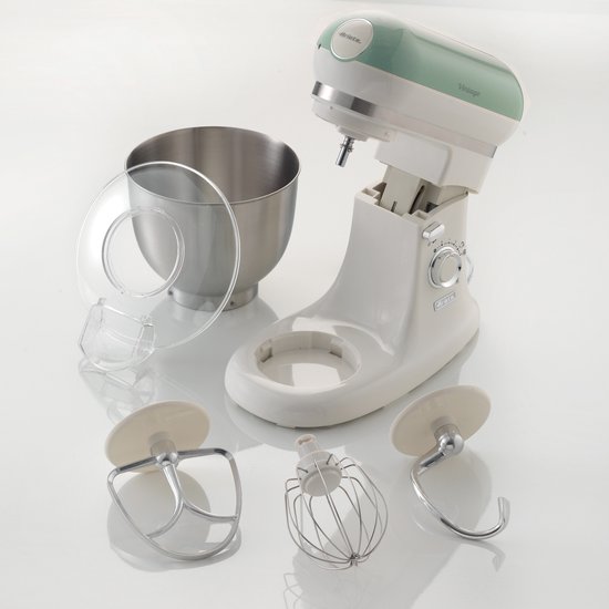 Ariete 1588/04 - Vintage keukenmachine - 5.5 liter - 3 accessoires - 2400 Watt - Groen van Ariete — afbeelding 4
