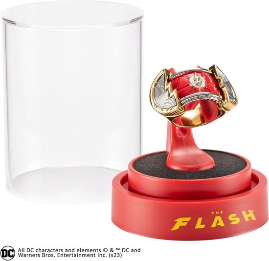 DC Comics The Flash Replica 1/1 Ring with Display