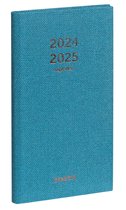 Agenda Brepols 2024-2025 - 16 M - Interplan RAW - Aperçu hebdomadaire - Blauw - 9 x 16 cm