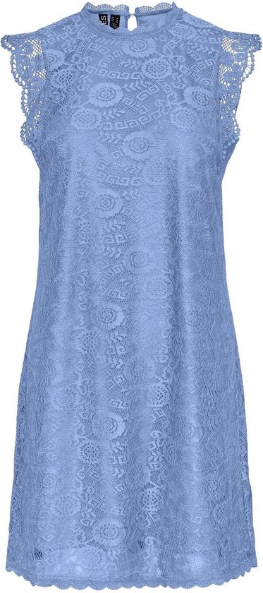 Pieces Jurk Pcolline Sl Lace Dress Noos 17146419 Hydrangea Dames Maat - XL