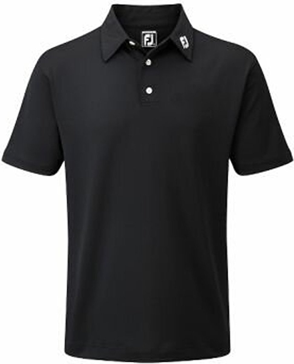 Footjoy Stretch Pique Polo Shirt Zwart