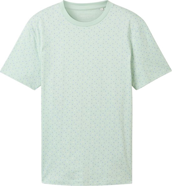 Tom Tailor T-shirt T Shirt Met Allover Print1042039xx12 35488 Mannen Maat - L