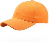 LGT JWLS Effen Baseball Cap van 100% Katoen - Oranje