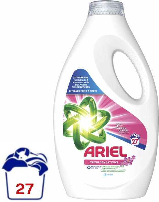 Ariel Vloeibaar Wasmiddel Fresh Sensations - 1.215 l (27 wasbeurten)
