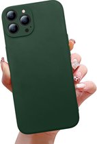 WVspecials Iphone 13 mini dark green phone case - GSM hoesje - Telefoon hoesje - donker groen hoesje - Geschikt voor apple