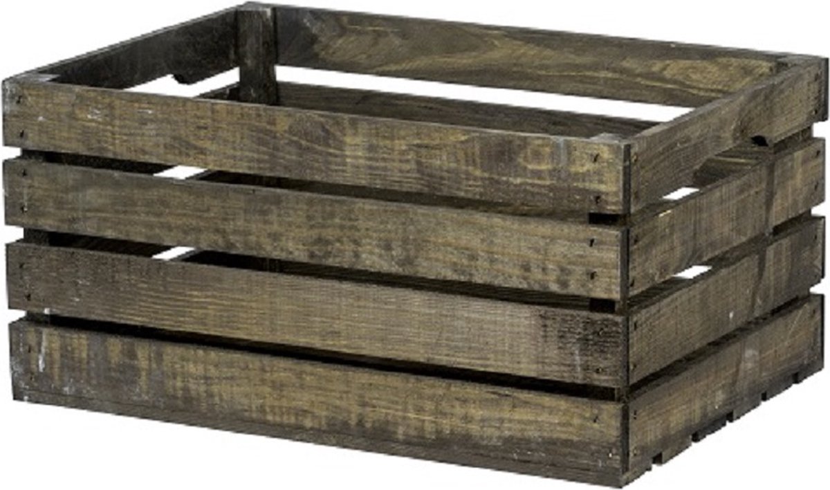 Houten Kist - Groot, Zwart / Opbergkist / Geschenkverpakking / Gift / Kado