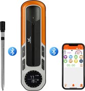 Master Knives Vleesthermometer - Draadloze BBQ Thermometer met App - Overthermometer - Kernthermometer - 1 Sonde - met Bluetooth - RVS