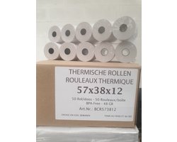 Bancontact rollen - Pinrollen 57x38x12 - 50 rollen per doos