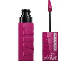Maybelline New York SuperStay Vinyl Ink Longwear Liquid Lipstick - 170 Unafraid - vloeibare lippenstift - voor een schitterende glans en intense kleur - blijft tot wel 16 uur zitten - geeft niet af - roze