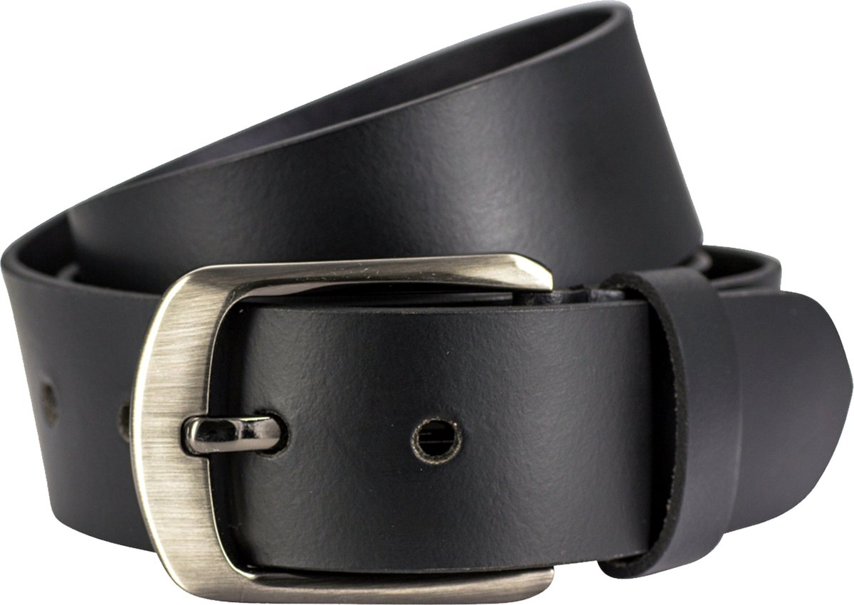 LINDENMANN leren heren riem - zwart