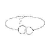 Sofia Milani - Dames Armband 925 Zilver - Cirkels Hanger