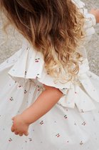 Konges Sløjd Evia jurk met strik - Cherry Coeur - Maat 5-6 jaar