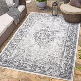 Flycarpets Binnen & Buitenkleed Omkeerbaar - Rio Indoor & Outdoor - Grijs - 80x150 cm