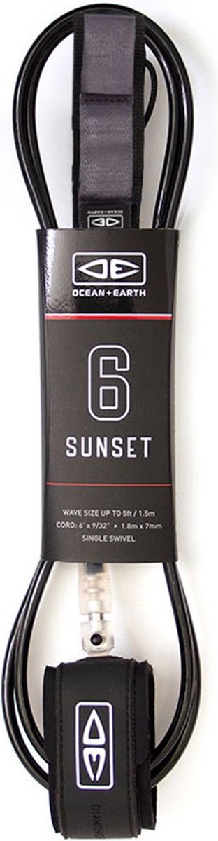 Ocean & Earth Sunset Moulded Surflijn 7 Mm Zwart 8´0´´