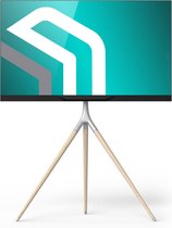 Trépied pour meuble TV ONKRON - Réglable en hauteur - Rotatif - Compatible VESA - Style scandinave