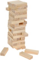 Houten Stapeltoren - zoals Jenga - Stapelspel - 54 blokjes - 100% FSC hout - Kleine Editie!
