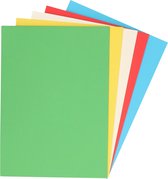 Gekleurd stevig hobby papier - A4 formaat - 100x vellen - 110 grams - knutselen/tekenen