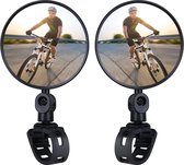 Fietsspiegel - Verstelbaar - Reflector - Fietspiegel - Verstelbare Fietsspiegel set - voor E bike fiets motor step - Links en Rechts