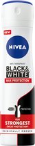 NIVEA Black & White Max Protection Anti-Transpirant Spray - Deodorant Spray - 6 x 150 ml - Voordeelverpakking