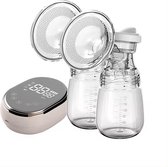 Bol.com Fuegobird Elektrische Borstkolf - Dubbel Hoofd Elektrische Borstkolf - 100% BPA Vrije Borstkolf - Oplaadbare Batterij - ... aanbieding
