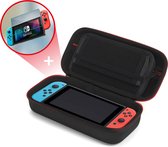 2BEFUN® Nintendo Switch Case incl. Screenprotector geschikt voor Nintendo Switch - Nintendo Switch Hoes - Nintendo Switch Accessoires - Zwart - Vaderdag cadeau