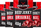 Jack Link's Beef Original - 4 stuks - 40 gram - Vleesconserven - Snacks - Fitness - Voordeelverpakking