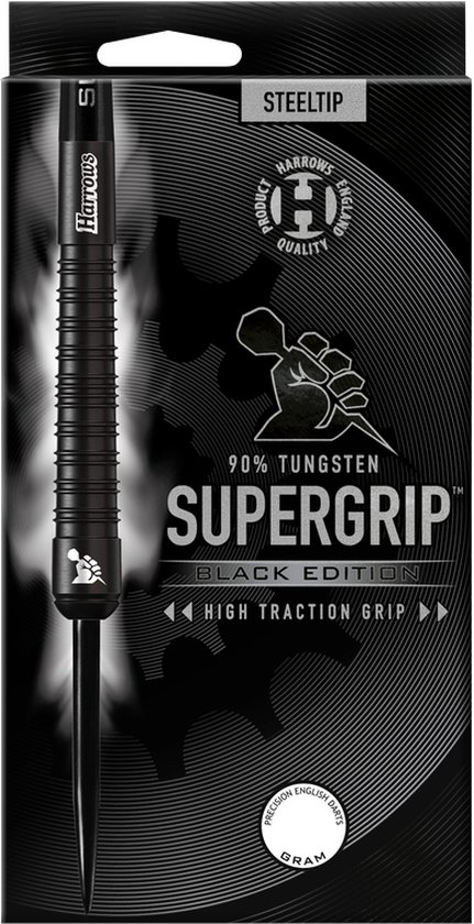 Fléchettes Harrows Super Grip 90% Tungstène - Pour Joueurs Experts - Prise Ferme Et Précise