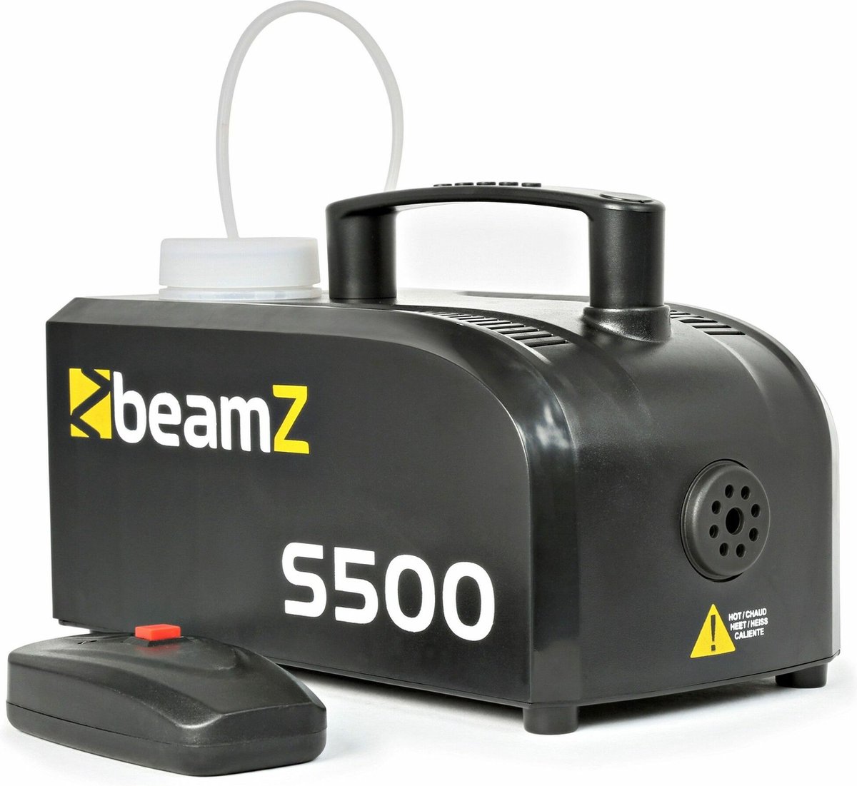 Lichtgewicht Rookmachine met Afstandsbediening - BeamZ S500 - 500 W - Snel Opgewarmd - 400 ml Vloeistoftank - BeamZ