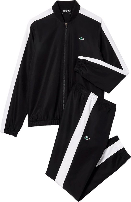 Lacoste Survêtement Colorblock Noir White BCS Taille XL