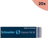 20x Balpenvulling Schneider Express 56 M blauw