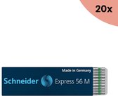 20x Balpenvulling Schneider Express 56 M groen
