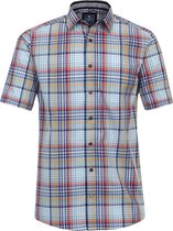Redmond - overhemd - heren - Regular Fit - korte mouw - geruit blauw - maat XL