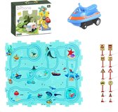 DrPhone TrackTastic Puzzle Wheels - De Ultieme Avontuurlijke Puzzelset - Kids Speelgoed - 25 Delig - Zee