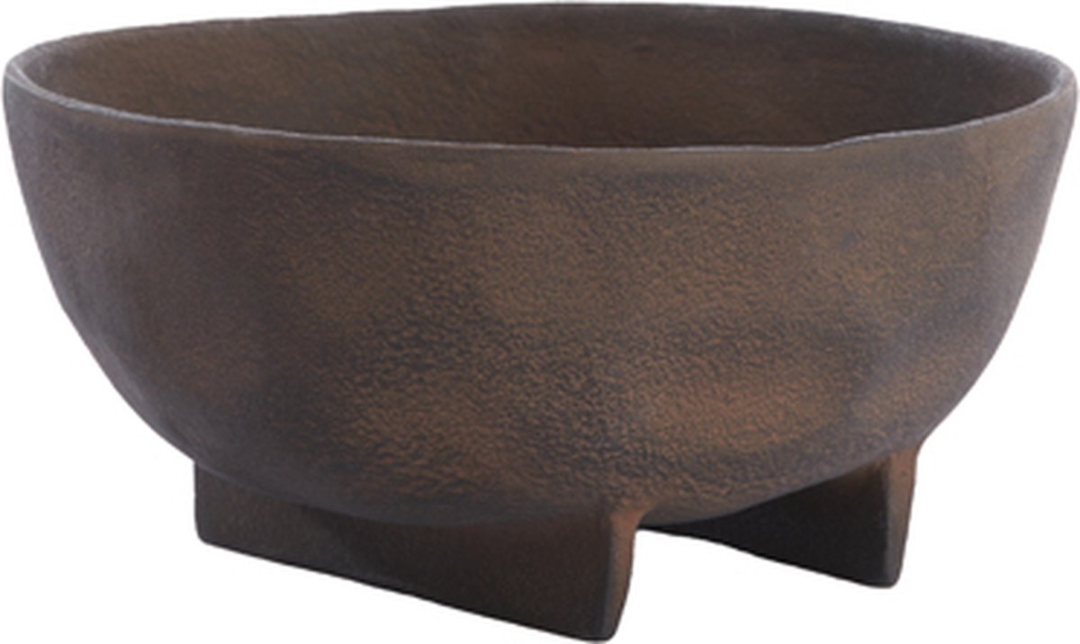 Schaal ROSANA - 21x20.5x10cm - Bruin