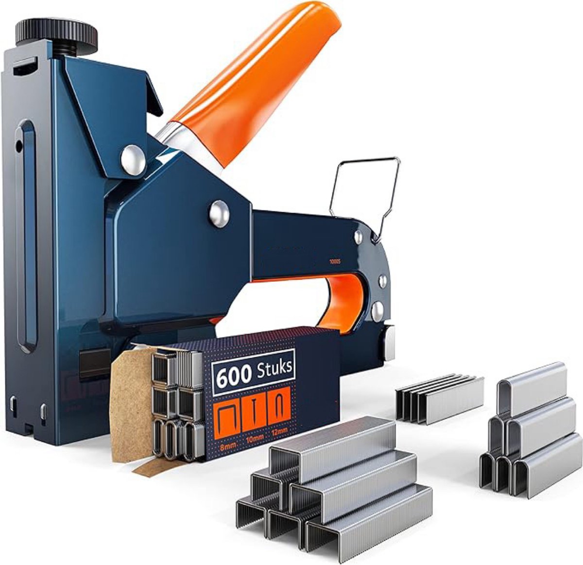 Nietpistool 3-in-1 Hout Nietmachine – Handtacker Voor Hout Stof Meubels En Stoffering – Tacker – Inclusief 600 Nietjes