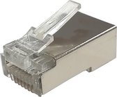 Danicom CAT6 doorsteek connector RJ45 pass through - shielded - voor soepele kern