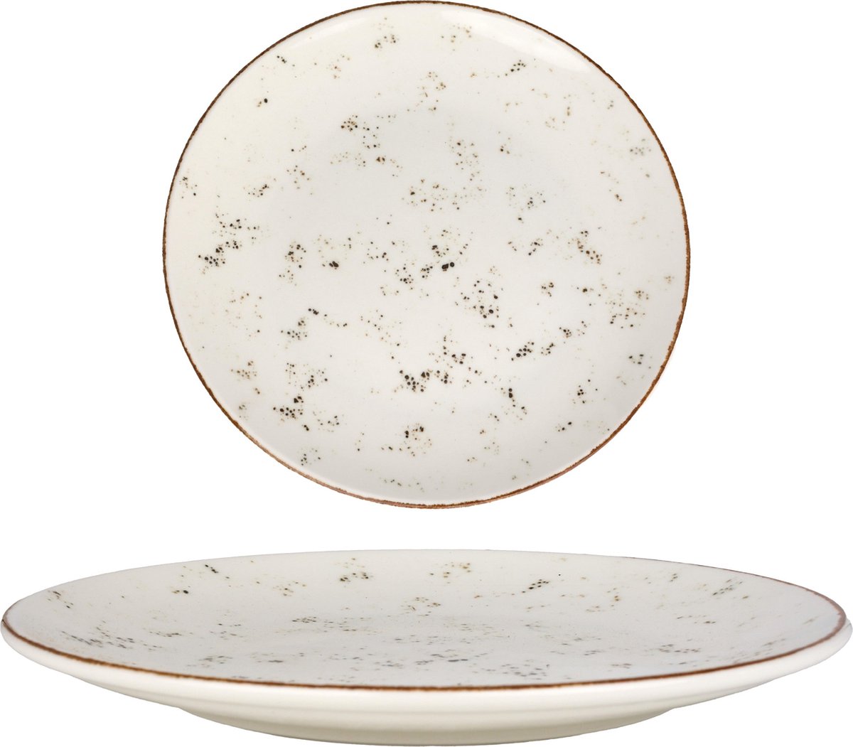 Bonna Dessertbord - Grain - Porselein - 21 cm - set van 6