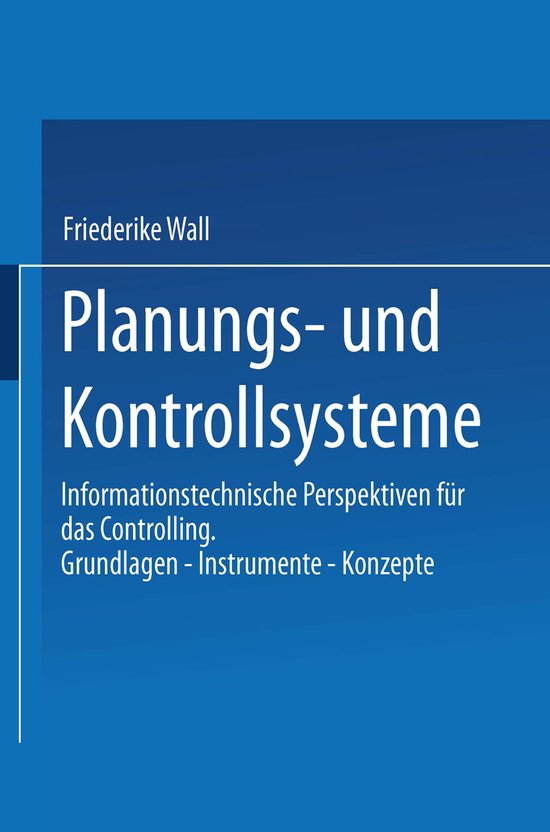 Planungs- Und Kontrollsysteme - cover