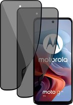2x Privé Screenprotector geschikt voor Motorola Moto G34 Screenprotector - Privacy Beschermglas - Privacy Proteqt+
