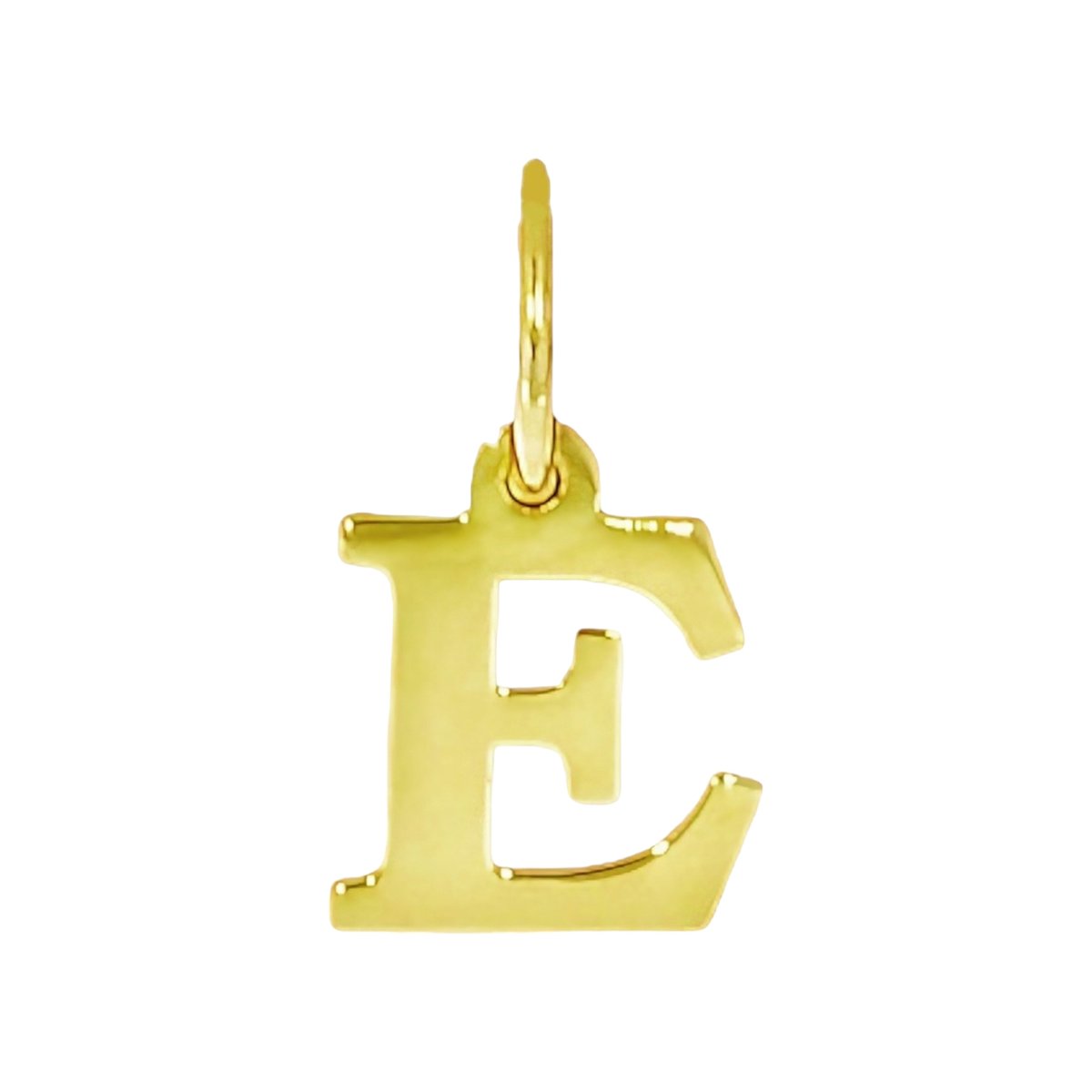Goud Hanger Letter E 14 karaats