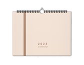 2025 Kalender - Minmalistisch - 42x29.7cm - Spiraalgebonden