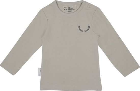 T.O.F.S. Think of Fun Stuff - Snazzy - T-shirt - Long Sleeve - Beige - mt 116/122