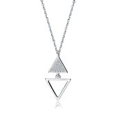 Zilveren Ketting met Zirkonia - Dames Ketting met Zirkonia - Zilver Ketting - Zilver 925 - Amona Jewelry