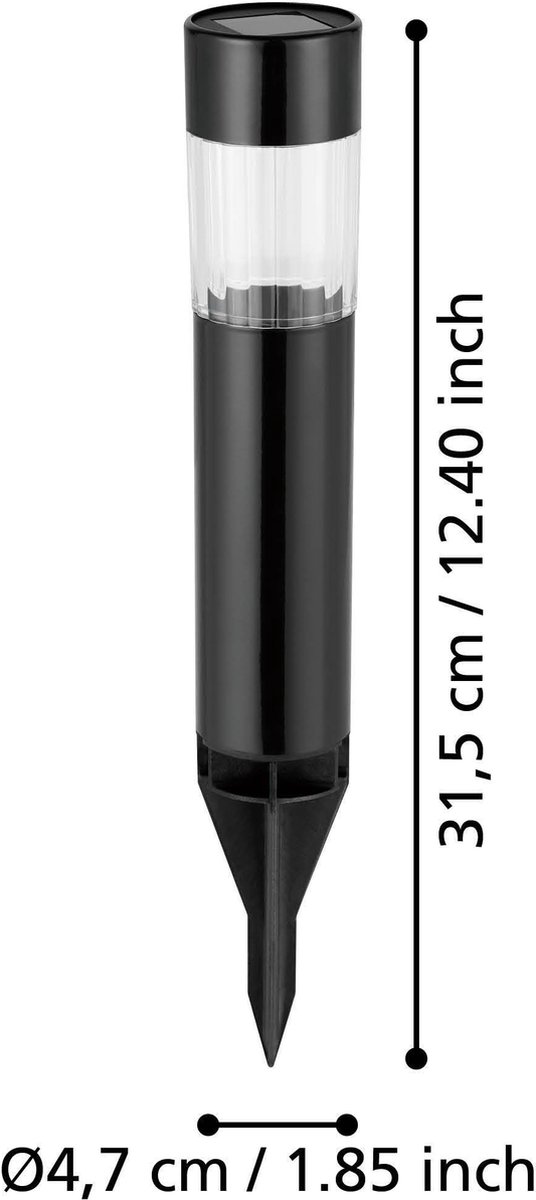 Eglo z_solar tuinverlichting zonne-energie - prikspot - set 6 x LED