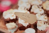BolleToet taartschep - gepersonaliseerd - trouwen - bruiloft - verjaardag - jubileum - weddingdeco