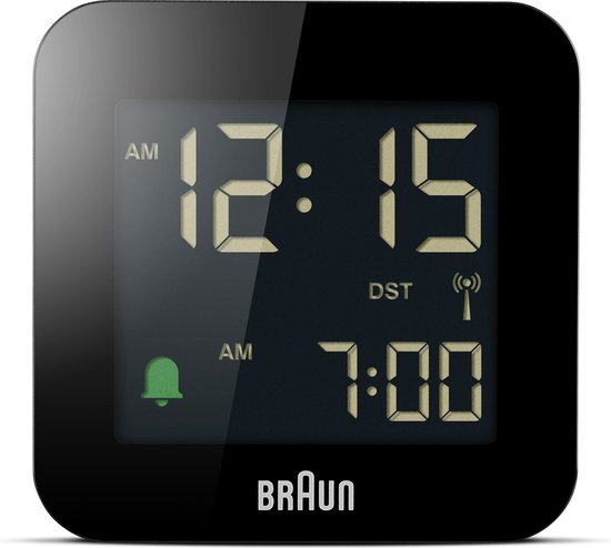 Braun - Wekker - Digitaal - Reis - Radiogestuurde tijdsaanduiding