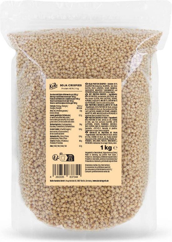KoRo | Soja-protein crispies met 60% eiwit 1 kg