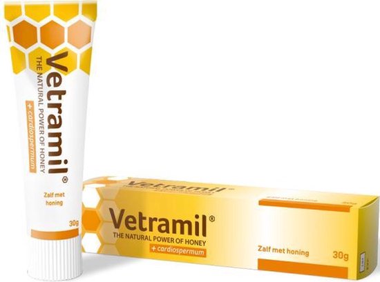 Vetramil - Wondzalf - Honingzalf - Verzachtend & Herstellend - Tube - 30 gram - RelaxPets